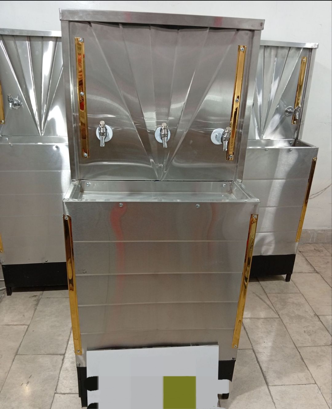 آب سردکن سه شیر استیل